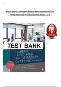 Human Resource Information Systems&colon; Basics&comma; Applications&comma; and Future Directions &ndash; 5th Edition by Johnson &ndash; Complete Solution Manual &vert; Chapters 1&ndash;17 &vert; Latest Update