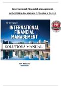 International Financial Management &ndash; 14th Edition by Madura &ndash; Complete Solution Manual &vert; Chapters 1&ndash;21 &vert; Latest Update