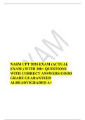 NASM CPT Exam 2026&sol;2027 &vert; Complete Practice Questions&comma; Answers & Study Guide