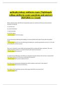 Pathophysiology Midterm Exam &lpar;Nightingale College&rpar; &vert; Verified Practice Questions & Correct Detailed Answers &vert; 2025&sol;2026 A&plus; Grade