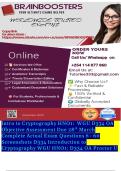 Intro to Cryptography HNO1&colon;  WGU D334 OA Objective Assessment Due 28th March Complete Actual Exam Questions 6 - 60 Screenshots