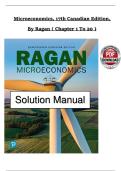 Microeconomics &ndash; 17th Edition by Ragan &ndash; Complete Solution Manual &vert; Chapters 1&ndash;20 &vert; Graded A&plus; &vert; Latest Update