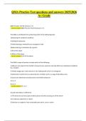 QMA Practice Test &vert; Verified Questions & Correct Detailed Answers &vert; 2025&sol;2026 A&plus; Grade