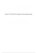 Psych 101 &ndash; Unit 5 Cognitive Psychology Exam 1 Prep &vert; Study Guide and Practice Questions
