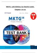MKTG &ndash; 14th Edition by Lamb &ndash; Complete Solution Manual &vert; Chapters 1&ndash;19 &vert; Latest Update