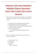Primerica Life Insurance Exam &ndash; Package Deal of Multiple-Choice Questions 2025&sol;2026 with Correct Answers