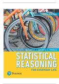 TEST BANK FOR Statistical Reasoning for Everyday Life 5th Edition by Jeff Bennett&comma; William Briggs&comma; Mario Triola ISBN&colon;978-0134494043 COMPLETE GUIDE ALL CHAPTERS COVERED 100&percnt; VERIFIED A&plus; GRADE ASSURED&excl;&excl;&excl;&excl;NEW LATEST UPDATE&excl;&excl;&excl;&excl;