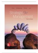 TEST BANK FOR Strategic Management&colon; Text and Cases 9th Edition by Gregory Dess&comma; Gerry McNamara&comma; Alan Eisner ISBN&colon;978-1259813955 COMPLETE GUIDE ALL CHAPTERS COVERED 100&percnt; VERIFIED A&plus; GRADE ASSURED&excl;&excl;&excl;&excl;NEW LATEST UPDATE&excl;&excl;&excl;&excl;&excl;