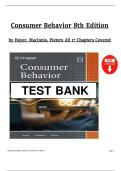 Consumer Behavior &ndash; 8th Edition by Wayne Hoyer&comma; MacInnis&comma; Pieters &ndash; Complete Test Bank &vert; All 17 Chapters Covered &vert; Latest Update