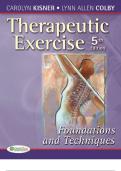 Therapeutic Exercise Foundations & Techniques by Kisner & Allen &ndash; Key Concepts & College Uses