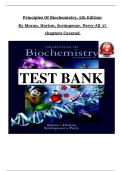 Principles of Biochemistry &ndash; 5th Edition by Moran&comma; Scrimgeour&comma; Perry &ndash; Complete Test Bank &vert; All 37 Chapters Covered &vert; Latest Update