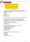 Concepts of Genetics &lpar;Klug&comma; Cummings&comma; Spencer&comma; Palladino&rpar; &mdash; ISBN 9780134604718 &mdash; Comprehensive Undergraduate Genetics Test Bank