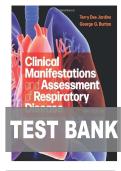 TEST BANK FOR Clinical Manifestations and Assessment of Respiratory Disease 9th Edition by Terry Des Jardins&comma; George G&period; Burton ISBN&colon;978-0323871501 COMPLETE GUIDE ALL CHAPTERS COVERED 100&percnt; VERIFIED A&plus; GRADE ASSURED&excl;&excl;&excl;&excl;&excl;NEW LATEST UPDATE&excl;&excl;&excl;&excl;&excl;