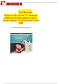 ISBN 9780323697880 &vert; Test Bank for Maternal-Child Nursing 6th Edition by Emily Slone McKinney &mdash; Complete Chapters 1-55 &vert; NURS&sol;NRSG Maternal-Child Nursing Exam Guide
