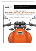 TEST BANK FOR Introduction to Personal Finance&colon; Beginning Your Financial Journey&comma; 3rd Edition ISBN&colon;978-1-394-24395-2 COMPLETE GUIDE ALL CHAPTERS COVERED 100&percnt; VERIFIED A&plus; GRADE ASSURED&excl;&excl;&excl;&excl;&excl;NEW LATEST UPDATE&excl;&excl;&excl;&excl;&excl;
