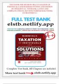 McGraw-Hill&rsquo;s Taxation of Individuals and Business Entities &lpar;14th Edition&rpar;&comma; Spilker&comma; University Taxation Course &ndash; Complete Test Bank with Verified Solutions &lpar;2025 Update&rpar;