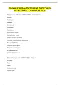 CSOWM EXAM- ASSESSMENT QUESTIONS WITH CORRECT ANSWERS 2026