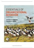 TEST BANK FOR Essentials of Organizational Behavior&comma; 16th edition by Stephen P&period; Robbins&comma; Timothy A&period; Judge ISBN&colon;9780135353837 COMPLETE GUIDE ALL CHAPTERS COVERED 100&percnt; VERIFIED A&plus; GRADE ASSURED&excl;&excl;&excl;&excl;NEW LATEST UPDATE&excl;&excl;&excl;&excl;
