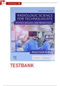 Test Bank for Radiologic Science for Technologists&comma; 12th Edition &ndash; Bushong &vert; Chapters 1&ndash;40 &vert; 2024 Updated &vert; 