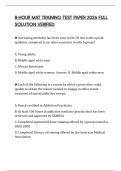 8-HOUR MAT TRAINING TEST PAPER 2026 FULL SOLUTION VERIFIED