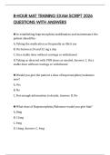 8-HOUR MAT TRAINING EXAM SCRIPT 2026 QUESTIONS WITH ANSWERS