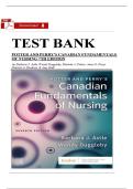 Test Bank for Potter and Perry&rsquo;s Canadian Fundamentals of Nursing&comma; 7th Edition