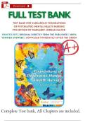 Test Bank &ndash; Varcarolis&rsquo; Foundations of Psychiatric-Mental Health Nursing&colon; A Clinical Approach &lpar;9th Edition&rpar; &vert;