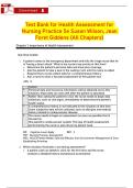 Test Bank for Health Assessment for Nursing Practice&comma; 5th Edition &ndash; Susan F&period; Wilson & Jean Foret Giddens &vert; All Chapters &vert; 