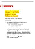 Test Bank for Success in Practical&sol;Vocational Nursing&colon; From Student to Leader&comma; 9th Edition &mdash; Complete All Chapters &vert;  &lpar;Practice & NCLEX‑Style Q&rsquo;s&rpar;
