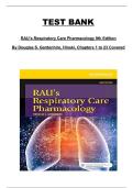 Rau&rsquo;s Respiratory Care Pharmacology &lpar;9th Edition&rpar; by Douglas S&period; Gardenhire & Hinski &ndash; Chapters 1&ndash;23 Complete Test Bank