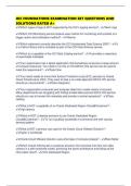 OCI FOUNDATIONS EXAMINATION SET QUESTIONS AND SOLUTIONS RATED A&plus;