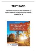 Professional Nursing Concepts&colon; Competencies for Quality Leadership &lpar;4th Edition&rpar; by Anita Finkelman &ndash; Chapters 1&ndash;14 Complete Test Bank