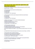 CER EVALUATION EXAM UPDATED QUESTIONS AND SOLUTIONS GRADED A&plus;