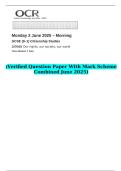 2025 GCSE &lpar;9&ndash;1&rpar; Citizenship Studies J270&sol;03 Our rights&comma; our society&comma; our world   &lpar;Verified Question Paper With Mark Scheme Combined June 2025&rpar;