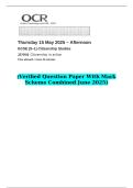 2025 GCSE &lpar;9&ndash;1&rpar; Citizenship Studies J270&sol;02 Citizenship in action    &lpar;Verified Question Paper With Mark Scheme Combined June 2025&rpar;