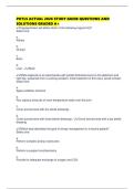 PHTLS ACTUAL 2026 STUDY GUIDE QUESTIONS AND SOLUTIONS GRADED A&plus;