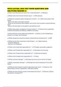 PHTLS ACTUAL 2026 TEST PAPER QUESTIONS AND SOLUTIONS GRADED A&plus;