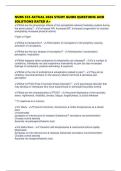 NURS 535 ACTUAL 2026 STUDY GUIDE QUESTIONS AND SOLUTIONS RATED A&plus;