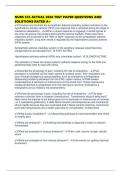 NURS 535 ACTUAL 2026 TEST PAPER QUESTIONS AND SOLUTIONS RATED A&plus;