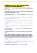 TEXAS WASTEWATER D MAIN EXAMINATION SET QUESTIONS AND SOLUTIONS RATED A&plus;