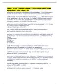 TEXAS WASTEWATER D 2026 STUDY GUIDE QUESTIONS AND SOLUTIONS RATED A&plus;