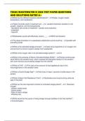 TEXAS WASTEWATER D 2026 TEST PAPER QUESTIONS AND SOLUTIONS RATED A&plus;
