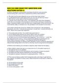 NUR 336 CORE EXAM TEST QUESTIONS AND SOLUTIONS RATED A&plus;