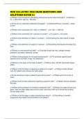 NUR 336 LATEST 2026 EXAM QUESTIONS AND SOLUTIONS RATED A&plus;