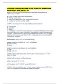 NUR 336 COMPREHENSIVE EXAM UPDATED QUESTIONS AND SOLUTIONS RATED A&plus;