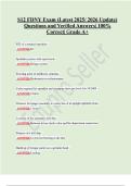 S12 FDNY Exam &lpar;Latest 2025&sol; 2026 Update&rpar; Questions and Verified Answers&vert; 100&percnt; Correct&vert; Grade A&plus;