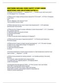 SOUTHERN NEVADA FOOD SAFETY STUDY GUIDE QUESTIONS AND SOLUTIONS RATED A&plus;