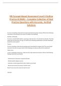 RN Concept-Based Assessment Level 3 Outline Practice B &lpar;NGN&rpar; &ndash; Complete Collection of Real Practice Questions with Accurate&comma; Verified Solutions