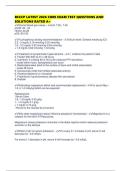 BCCCP LATEST 2026 CORE EXAM TEST QUESTIONS AND SOLUTIONS RATED A&plus;