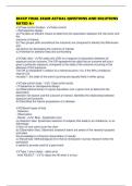 BCCCP FINAL EXAM ACTUAL QUESTIONS AND SOLUTIONS RATED A&plus;
